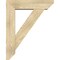 Ekena Millwork Traditional Slat Rough Sawn Bracket w/ Offset Brace, Douglas Fir, 8"W x 32"D x 40"H BKT0806X32X40TRA06RDF - alternate 2
